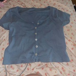 Blue button up shirt